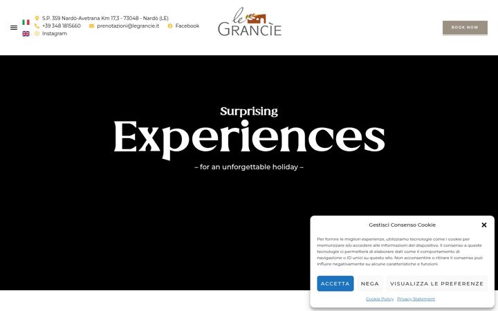 Screenshot of legrancie.it