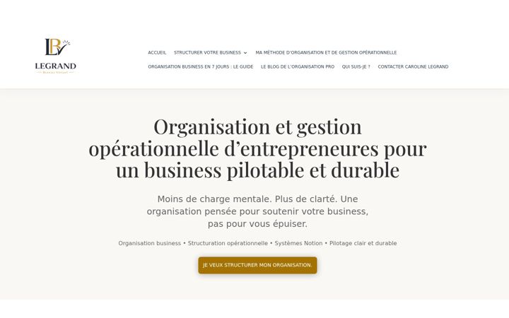 Screenshot of legrandbureauvirtuel.be