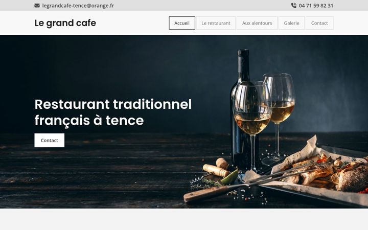 Screenshot of legrandcafe-tence.com