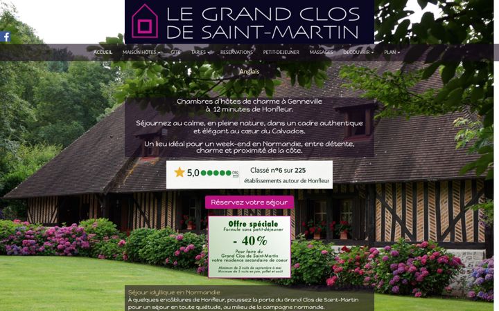Screenshot of legrandclosdesaintmartin.com