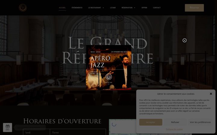 Screenshot of legrandrefectoire.com