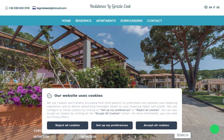 Screenshot of legrazieest.com