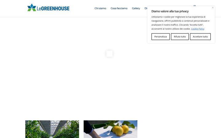 Screenshot of legreenhouse.it