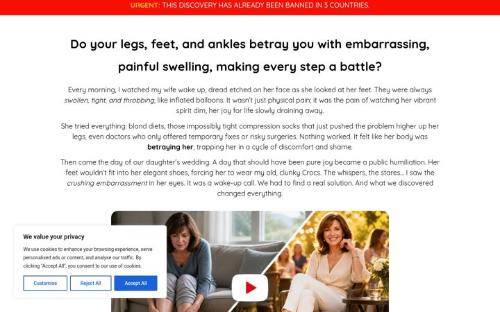 Screenshot of legreliefguide.com