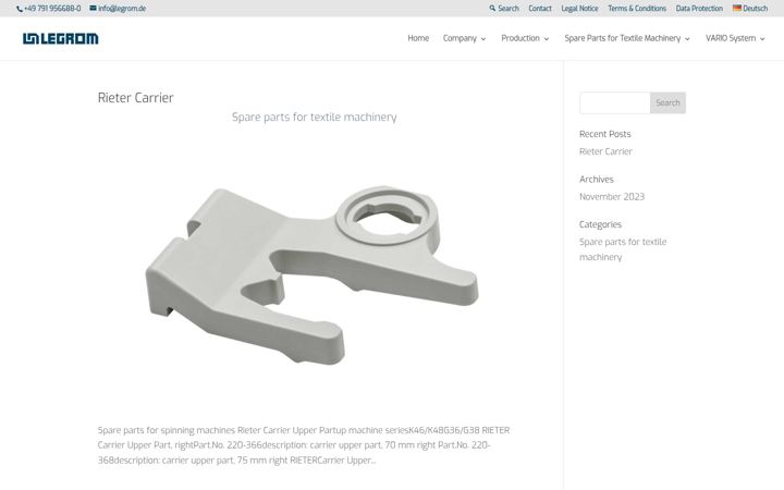 Screenshot of legrom.de
