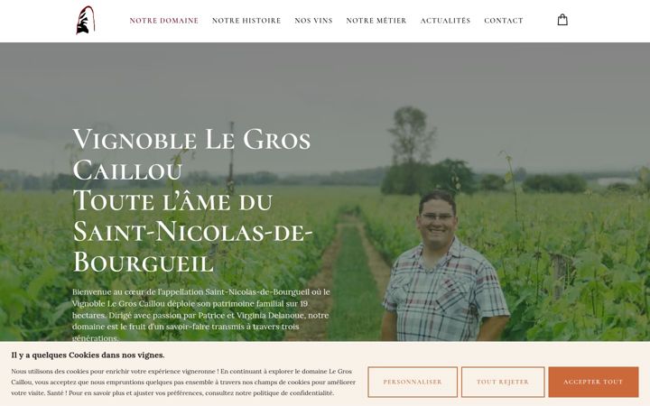 Screenshot of legroscaillou-viticulteur.fr