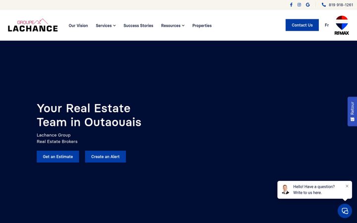 Screenshot of legroupelachance.com