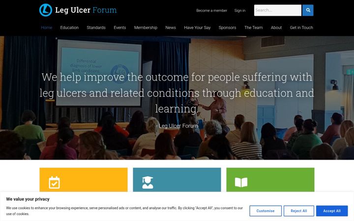 Screenshot of legulcerforum.org