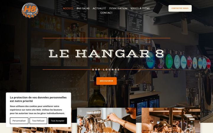 Screenshot of lehangar8.fr