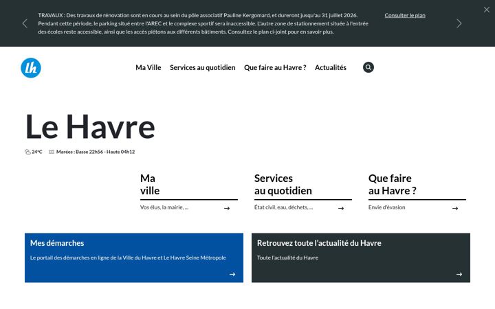 Screenshot of lehavre.fr
