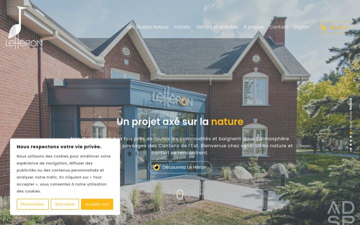 Screenshot of leheron.ca