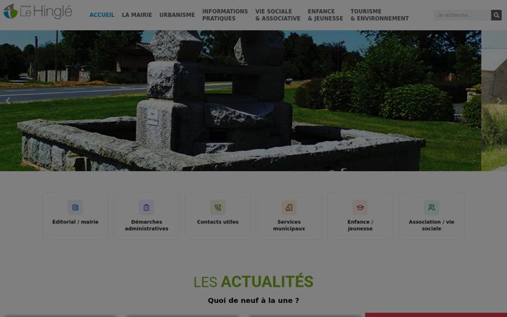 Screenshot of lehingle.fr