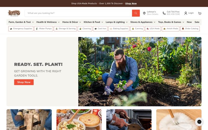 Screenshot of lehmans.com