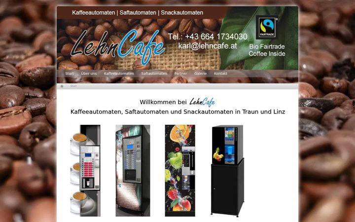 Screenshot of lehncafe.at
