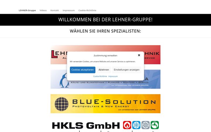 Screenshot of lehner-gruppe.at