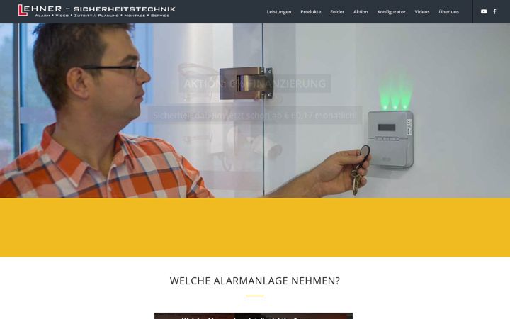 Screenshot of lehner-sicherheitstechnik.at