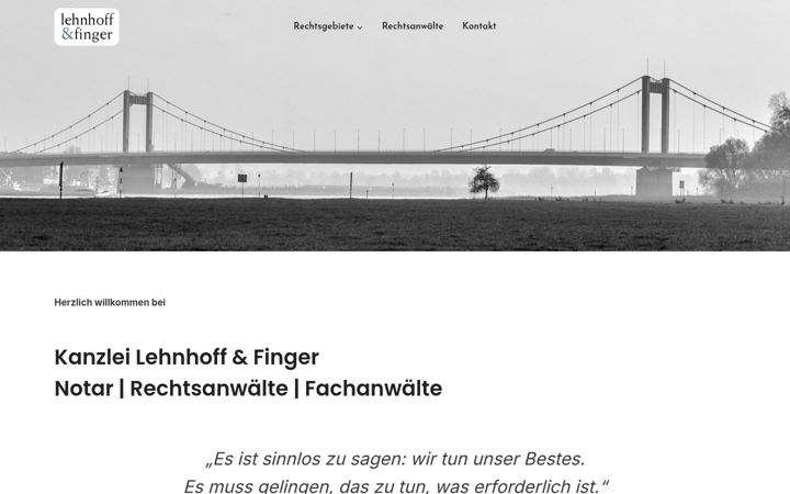 Screenshot of lehnhoff-finger.de