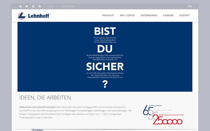 Screenshot of lehnhoff.de