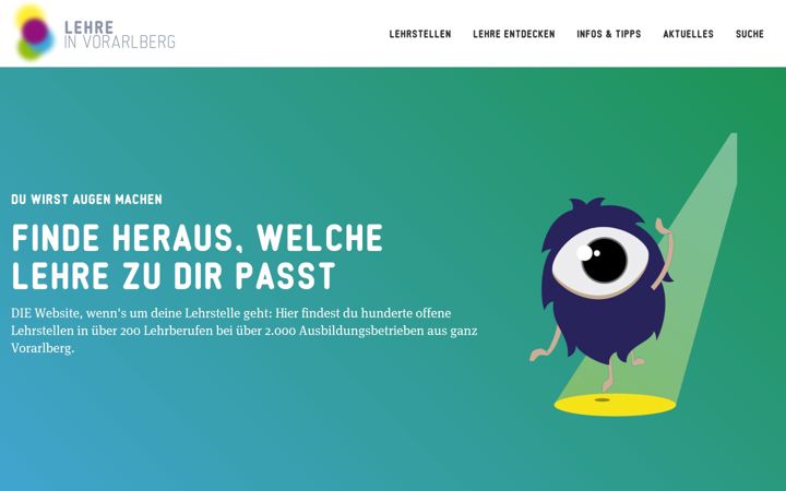 Screenshot of lehre-vorarlberg.at