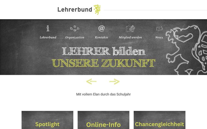 Screenshot of lehrerbund.at