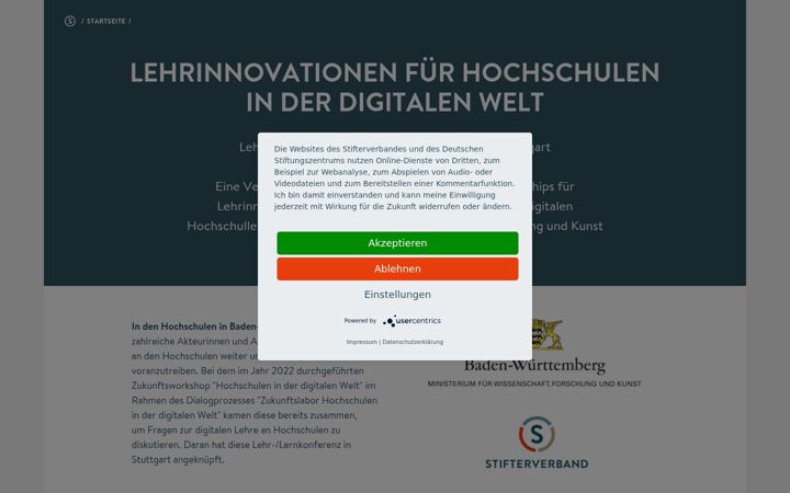Screenshot of lehrlernkonferenz-2023.de