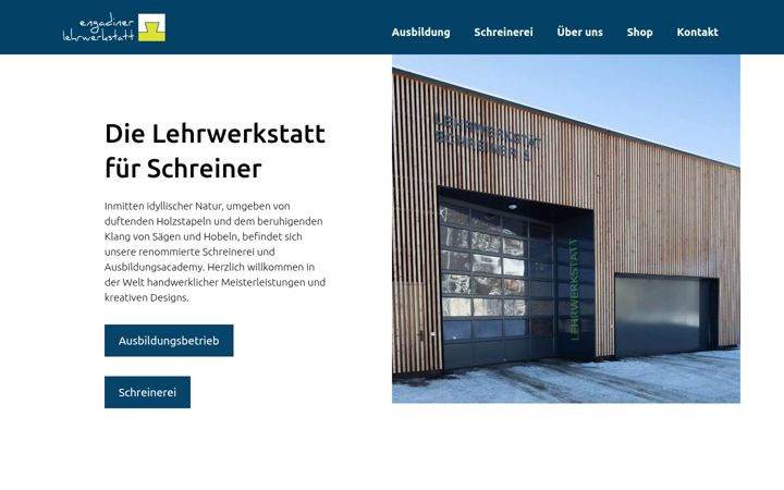 Screenshot of lehrwerkstatt.ch