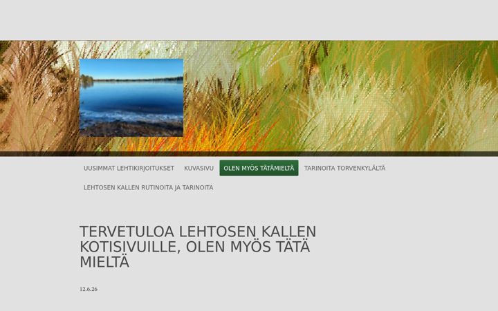 Screenshot of lehtosenkalle.com