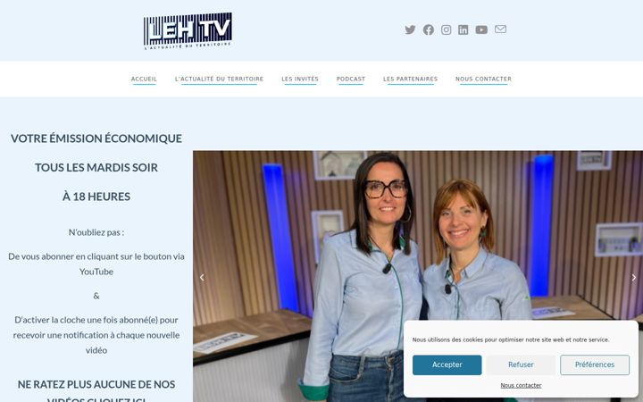 Screenshot of lehtv.fr