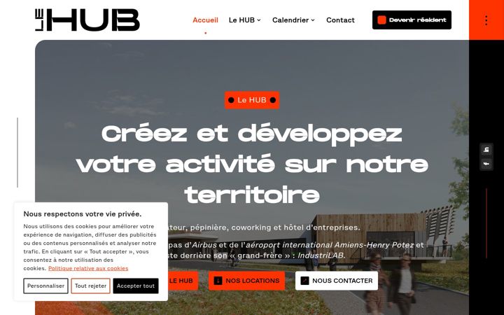 Screenshot of lehub-albertmeaulte.fr