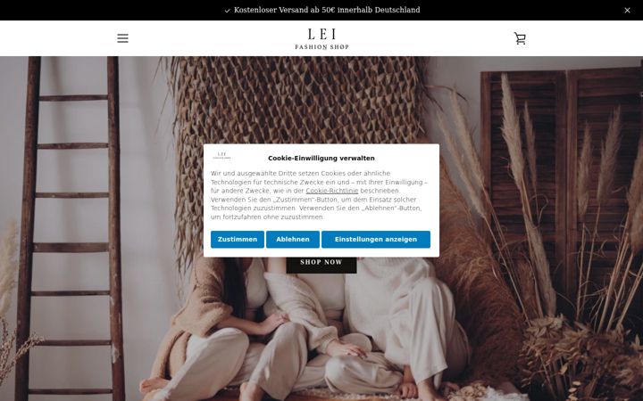 Screenshot of lei-fashion-shop.com
