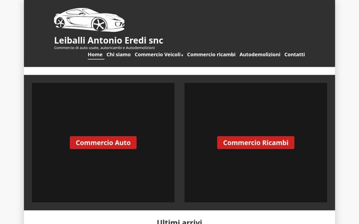 Screenshot of leiballiauto.it