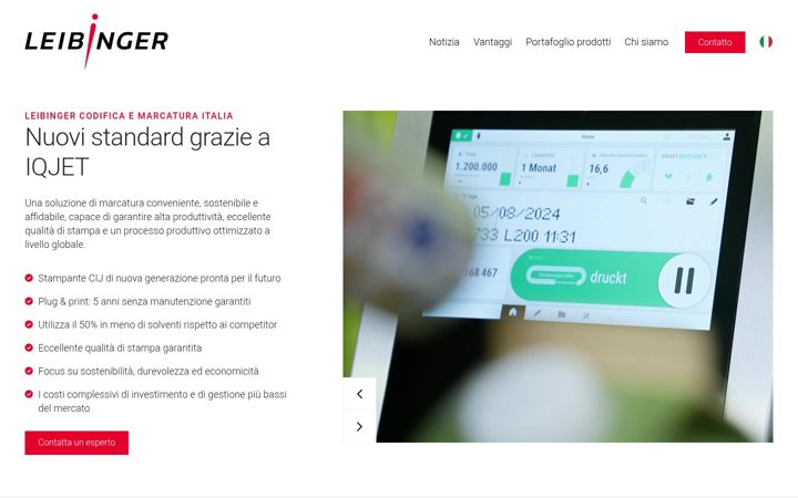 Screenshot of leibinger.it
