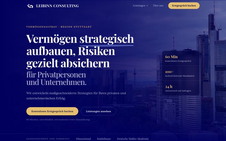 Screenshot of leibinn-consulting.de