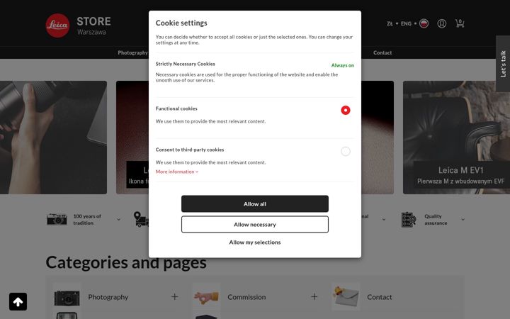 Screenshot of leicastore.pl