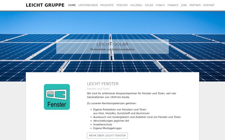 Screenshot of leicht-gruppe.de