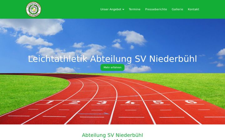 Screenshot of leichtathletik-niederbuehl.de
