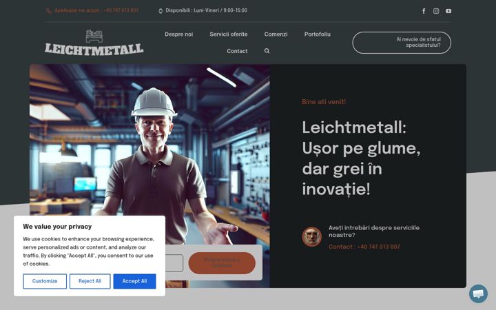 Screenshot of leichtmetall.ro