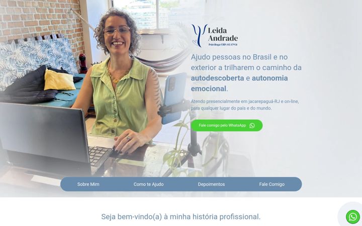 Screenshot of leidapsi.com.br