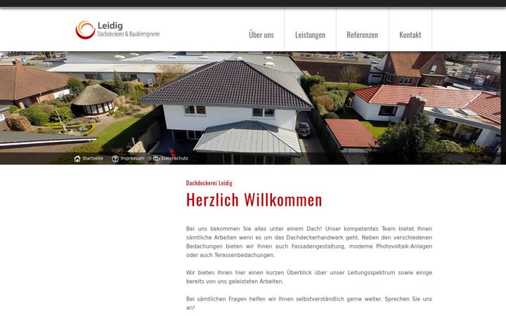 Screenshot of leidig-dachdeckerei.de