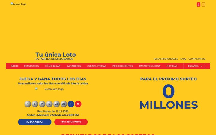 Screenshot of leidsa.com