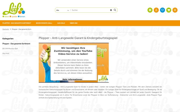 Screenshot of leif-shop.de
