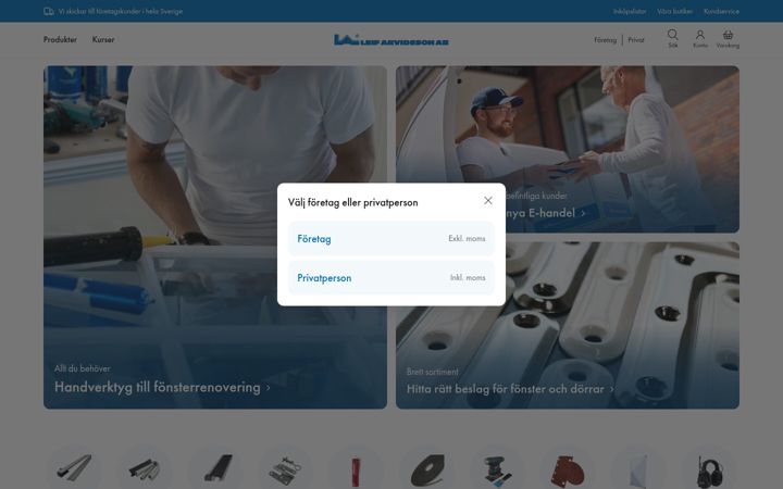 Screenshot of leifarvidsson.se