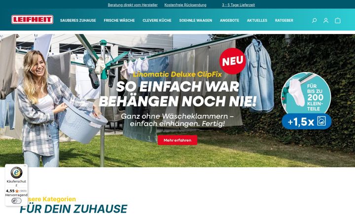 Screenshot of leifheit.at