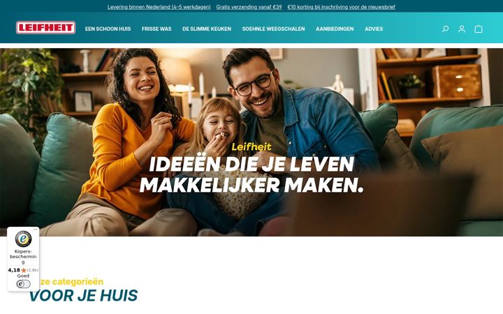 Screenshot of leifheit.nl