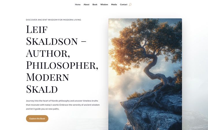 Screenshot of leifskaldson.com