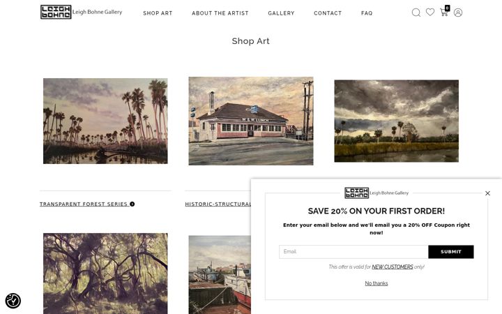 Screenshot of leighbohne.com