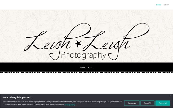 Screenshot of leighleighphotography.com
