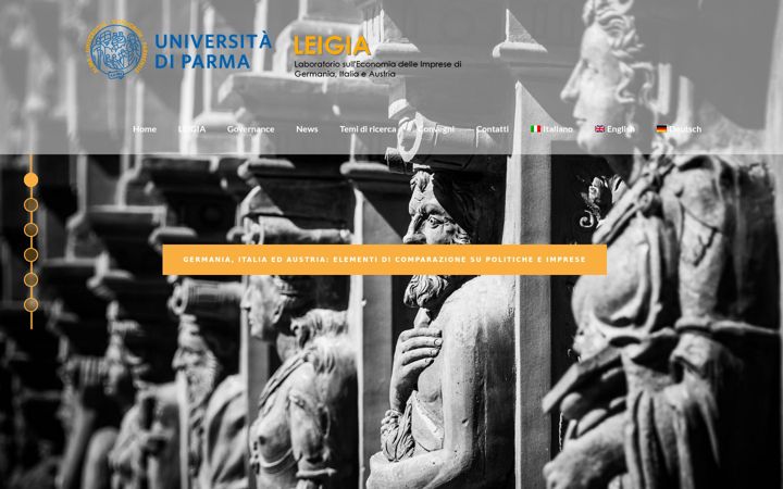 Screenshot of leigia.unipr.it