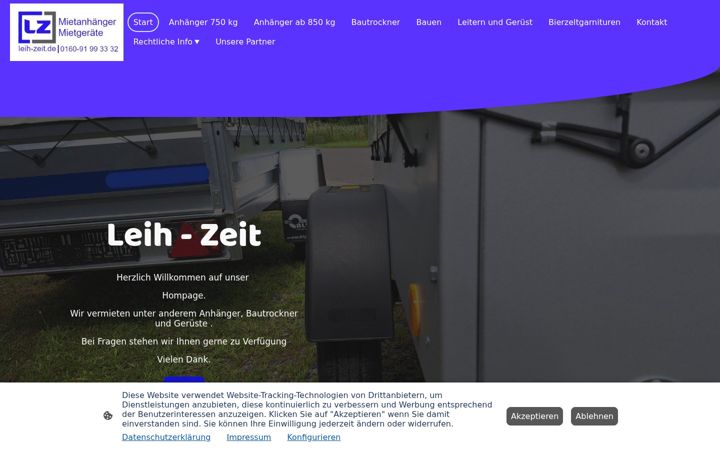 Screenshot of leih-zeit.de