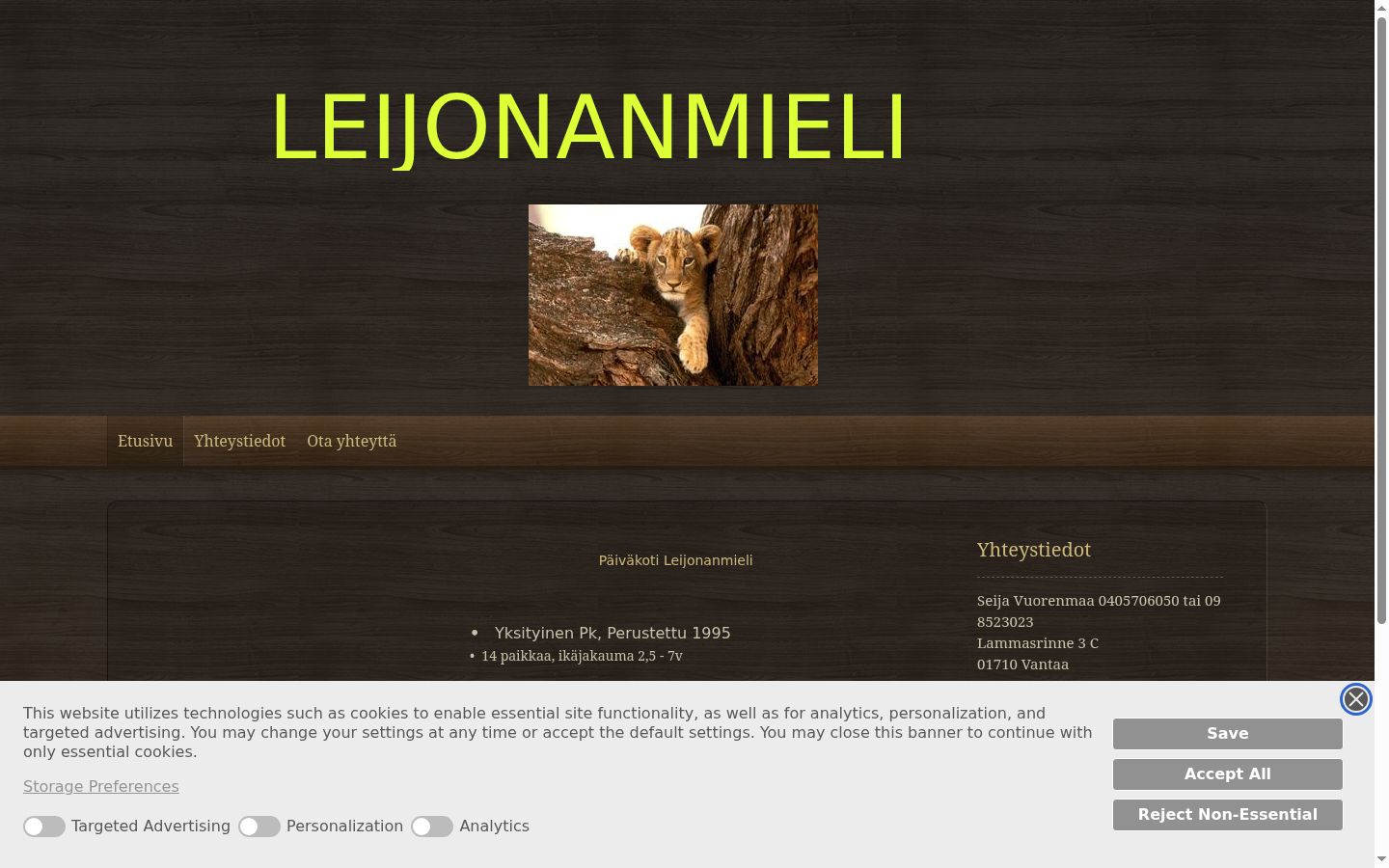 Screenshot tal-banner tal-kunsens muri qabel kwalunkwe interazzjoni